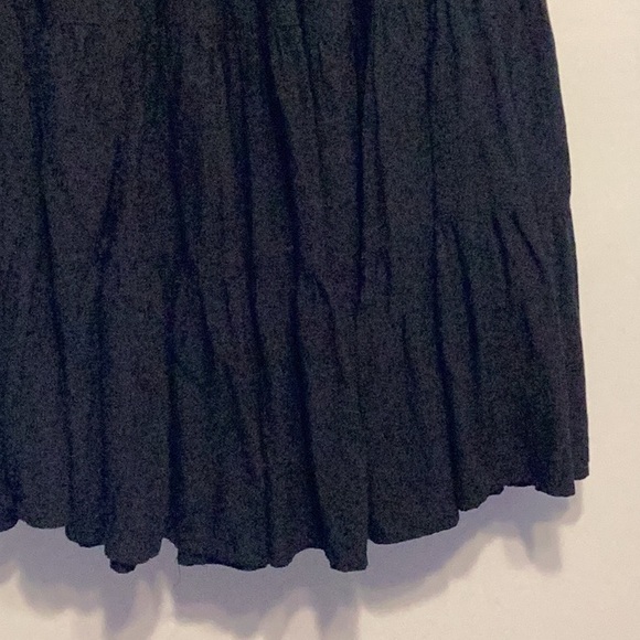 H&M black viscose layered prairie skirt size xs - Picture 4 of 6